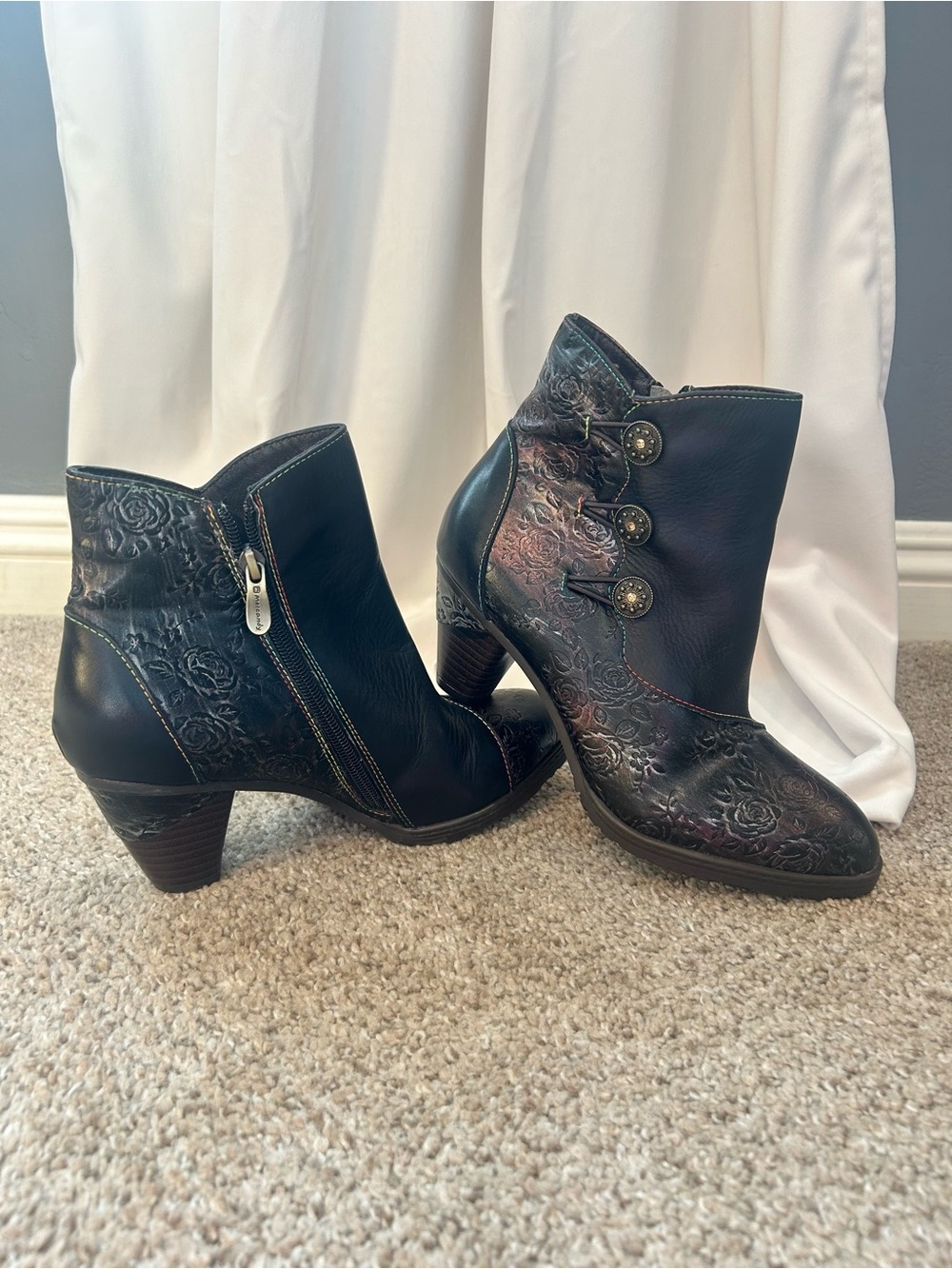 Metcandy Women’s 39 (8.5 US) Black Ankle Boots